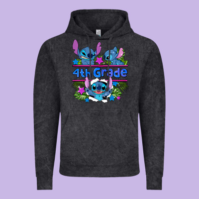 Preview Flower Stitch 4 Th Grade Vintage Hoodie Designed By Adodesignshop