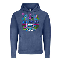 Vintage Denim preview flower stitch 4 th grade Vintage Hoodie - AdoDesignShop