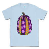Dusty Blue watercolor halloween pumpkin Classic Tee - RanaPortraitStore