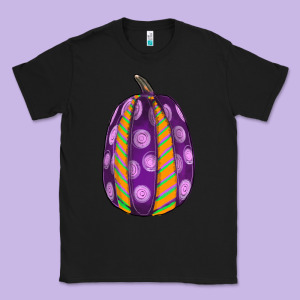 Watercolor Halloween Pumpkin Classic Tee Designed By Ranaportraitstore