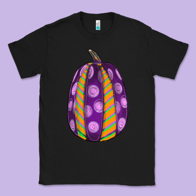 Watercolor Halloween Pumpkin Classic Tee Designed By Ranaportraitstore