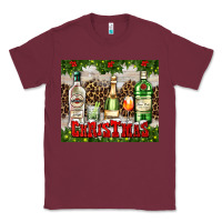 Burgundy christmas cocktail party Classic Tee - AdoDesignShop