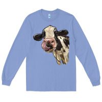 Colony Blue Cute Holstein Heifer Long Sleeve Tee - LillyAllenDesigns