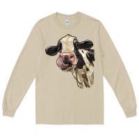 Mushroom Cute Holstein Heifer Long Sleeve Tee - LillyAllenDesigns