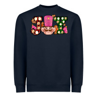 Navy Christmas joy snacks and nutcracker cookies ado Heavyweight Sweatshirt - AdoDesignShop