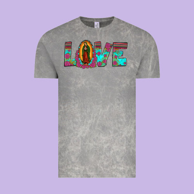Love Our Lady Of Guadalupe Vintage Tee Designed By Jahusdesignshop