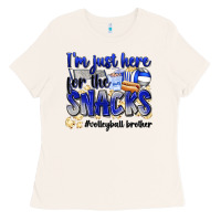 Bone im just here for the snacks volleyball brother Ladies Tee - Zillion Design Studio