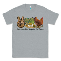 Heather Grey Peace Love New Hampshire Red Chicken Classic Tee - LillyAllenDesigns