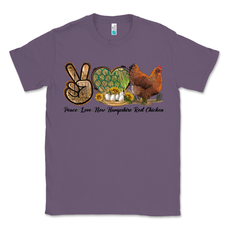 Peace Love New Hampshire Red Chicken Classic Tee by LillyAllenDesigns | Teevron