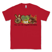 Red Peace Love New Hampshire Red Chicken Classic Tee - LillyAllenDesigns