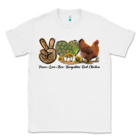 White Peace Love New Hampshire Red Chicken Classic Tee - LillyAllenDesigns