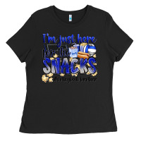 Black im just here for the snacks volleyball brother Ladies Tee - Zillion Design Studio