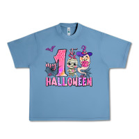 Pebble Blue my first pink halloween Urban Heavy Tee - AdoDesignShop