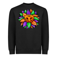 Black sunflower halloween Heavyweight Sweatshirt - JahusDesignShop