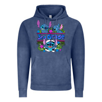 Vintage Denim preview flower stitch 3rd grade Vintage Hoodie - AdoDesignShop