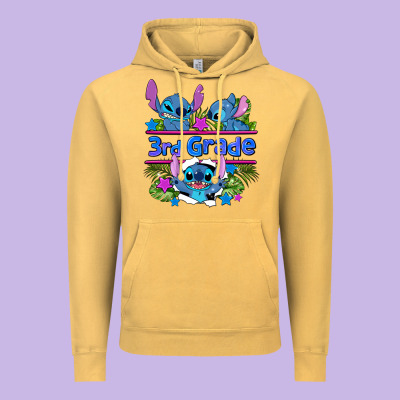 Preview Flower Stitch 3rd Grade Vintage Hoodie Designed By Adodesignshop