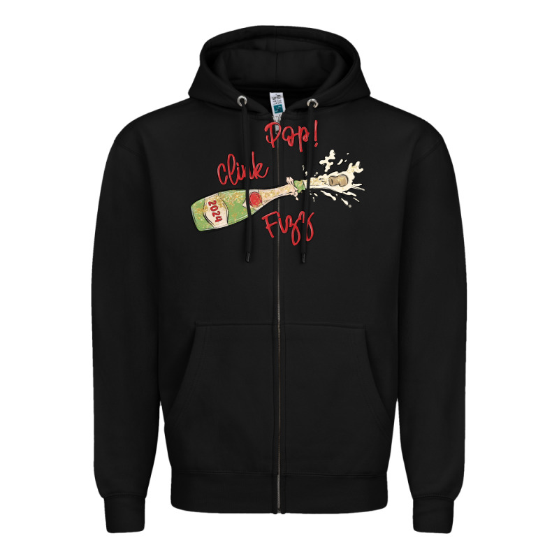 Cheers To The New Year Zipper Hoodie by MaliasSmallBusiness | Teevron