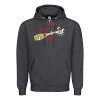 Smoke cheers to the new year Zipper Hoodie - MaliasSmallBusiness