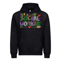 Black social worker mardi gras cowgirl Urban Hoodie - CowGirlArtShop