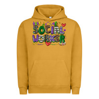 Pigment Peanut Butter social worker mardi gras cowgirl Urban Hoodie - CowGirlArtShop