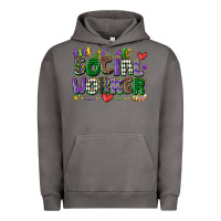 Pigment Tornado social worker mardi gras cowgirl Urban Hoodie - CowGirlArtShop