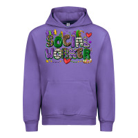 Tulip social worker mardi gras cowgirl Urban Hoodie - CowGirlArtShop