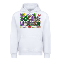 White social worker mardi gras cowgirl Urban Hoodie - CowGirlArtShop