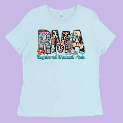 Rma Registered Medical Aide Ladies Tee Designed By Zillion Design Studio