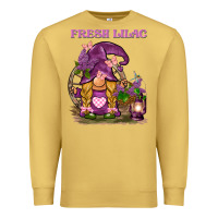 Antique Gold fresh lilac gnome Premium Sweatshirt - BarkalooDesign