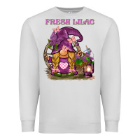 Dove Grey fresh lilac gnome Premium Sweatshirt - BarkalooDesign