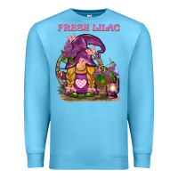 Ocean Blue fresh lilac gnome Premium Sweatshirt - BarkalooDesign