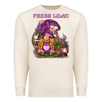 Sandshell fresh lilac gnome Premium Sweatshirt - BarkalooDesign