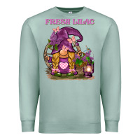 Seafoam fresh lilac gnome Premium Sweatshirt - BarkalooDesign