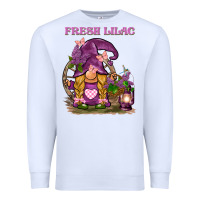 White fresh lilac gnome Premium Sweatshirt - BarkalooDesign