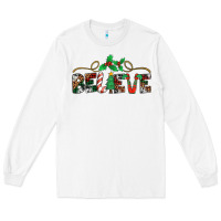 White believe santa claus christmas Long Sleeve Tee - Jasminsmagicworld