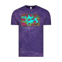 Cloud Purple gemstone serape glitter background Vintage Tee - JahusDesignShop