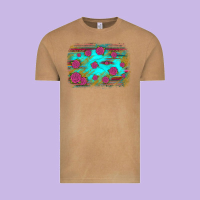 Gemstone Serape Glitter Background Vintage Tee Designed By Jahusdesignshop