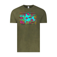 Vintage Olive gemstone serape glitter background Vintage Tee - JahusDesignShop