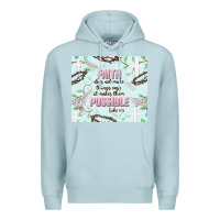 Blue Mist faith does not make things easy Premium Hoodie - JahusDesignShop