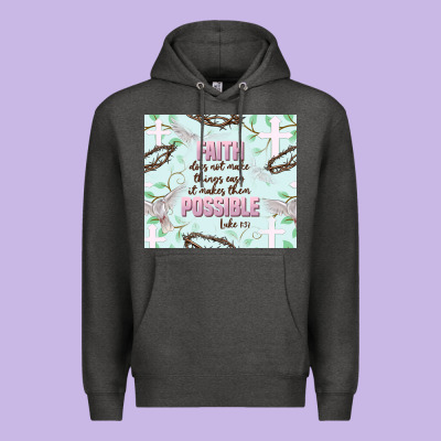 Faith Does Not Make Things Easy Premium Hoodie Designed By Jahusdesignshop