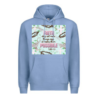 Colony Blue faith does not make things easy Premium Hoodie - JahusDesignShop