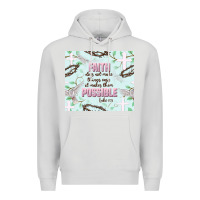 Dove Grey faith does not make things easy Premium Hoodie - JahusDesignShop