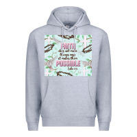 Heather Grey faith does not make things easy Premium Hoodie - JahusDesignShop