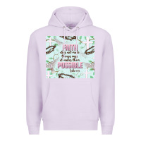 Lilac faith does not make things easy Premium Hoodie - JahusDesignShop