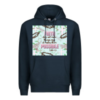 Navy faith does not make things easy Premium Hoodie - JahusDesignShop