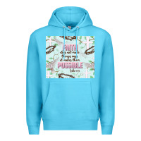 Ocean Blue faith does not make things easy Premium Hoodie - JahusDesignShop