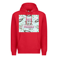 Red faith does not make things easy Premium Hoodie - JahusDesignShop