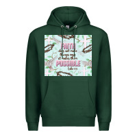 Sports Green faith does not make things easy Premium Hoodie - JahusDesignShop