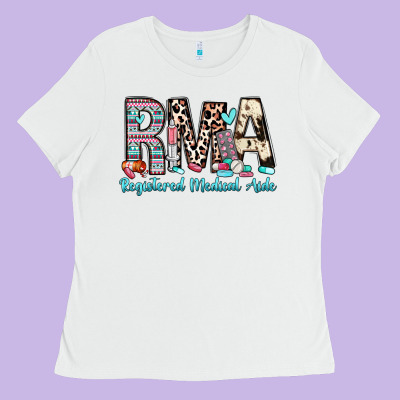 Rma Registered Medical Aide Ladies Tee Designed By Zillion Design Studio