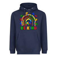 Navy autism awareness rainbow Heavyweight Hoodie - Artiststas